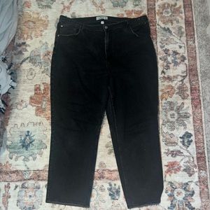 ABERCROMBIE JEANS - black high waisted jeans